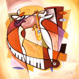 Wailing on the Sax Posters by Alfred Gockel