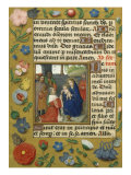 Detail Illuminated Text Adoration of Magi, Giclee Print