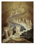 Jacob's Ladder Estampe par William Blake