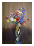 Vase of Flowers from a Field Giclee Print by Odilon Redon