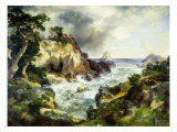 Point Lobos, Monterey, California Giclee Print by Thomas Moran
