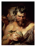 The Two Satyrs Estampe par Peter Paul Rubens
