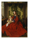 La Sainte Vierge et l'Enfant Estampe par Jan van Eyck 