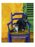 Cats of Provence (Chats de Provence) Giclee Print by Isy Ochoa