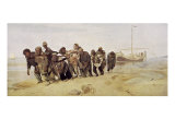 Volga Bargemen Estampe par Ilya Efimovich Repin