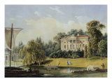 House by a River Giclee Print by Rudolph von Alt