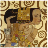 L'attente Affiches par Gustav Klimt