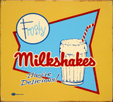 Milkshakes Tin Sign by Marty Mummert