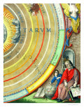 An Astronomer, Detail from a Map of the Planets Giclee Print by Andreas Cellarius