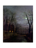 Moonlit Street Scene, 1882 Giclée-Druck von John Atkinson Grimshaw