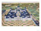 Plan of the Monastery of El Escorial, from "Civitates Orbis Terrarum" Giclee Print by Joris Hoefnagel