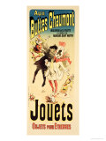 Reproduction of a Poster Advertising the Toyshop "Aux Buttes Chaumont" Estampe par Jules Chéret