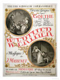 Poster for 'Werther' by Jules Massenet at The Theatre National de L'Opera-Comique, Paris, 1893