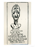 Erik Satie, Self Portrait, Early 20th Century, Giclee Print