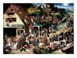 The Blue Cloak, 1559 Giclee Print by Pieter Bruegel the Elder