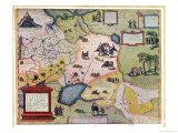 Map of the Russian Empire in the Sixteenth Century, Copy of an Original of 1571 Giclee Print by Abraham Ortelius