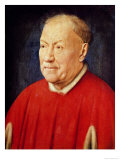 Portrait of Cardinal Albergati Estampe par Jan van Eyck 