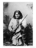Geronimo Holding a Rifle, 1884, Giclee Print