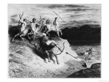 Centaurs, Illustration from 'The Divine Comedy' by Dante Alighieri, Paris, Published 1885 Giclee Print, Gustave Dore