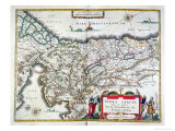 Map of the Holy Land, Published in Amsterdam, 1629 Giclee Print by Willem Janszoon Blaeu