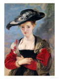 Portrait of Susanna Lunden circa 1622-25 Estampe par Peter Paul Rubens