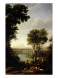 Landscape with the Finding of Moses Giclee Print by Claude Lorrain