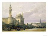 Mosque of the Sultan Hasan from the Great Square of Rumeyleh, Cairo, from "Egypt and Nubia," Vol.3 Giclee Print by David Roberts