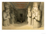 Interior of the Temple of Abu Simbel, from "Egypt and Nubia," Vol.1 Giclee Print by David Roberts