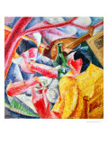 Under the Pergola at Naples, 1914 Estampe par Umberto Boccioni
