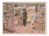 The General Store, from "The Book of Shops," 1899 Giclee Print by Francis Donkin Bedford