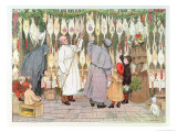 The Poulterer, from "The Book of Shops," 1899 Giclee Print by Francis Donkin Bedford