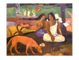 Arearea (Freude), ca. 1892 Poster von Paul Gauguin