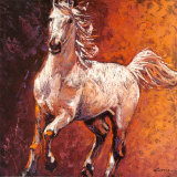 Cheval au galop II Art par John Lopez