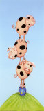 Stacked Animals I Poster von Lesley Hallas