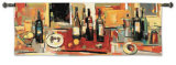 Vin Rouge Panel Wall Tapestry by Jay Li