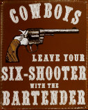 Cowboys Tin Sign