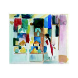 Kinder Am Gemuseladen I, c.1913  Art by Auguste Macke