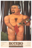 Self-Portrait with Flag  Prints by Fernando Botero