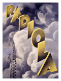 Radiola RKO Radio Station Estampe par Max Ponty
