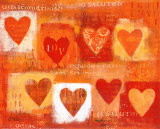 Battement de coeurs Affiches par Anna Flores