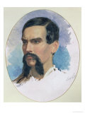 Portrait of Richard Burton, Orientalist and Explorer, circa 1861, Giclee Print