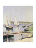 Sailing Boats at Argenteuil, circa 1888 Giclee Print by Gustave Caillebotte
