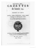 Théophraste Renaudot - Title Page of the First Collection of "La Gazette", 1632, Giclee Print