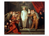 Italian Comedians, circa 1720 Estampe par Jean Antoine Watteau
