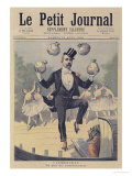 Georges Clemenceau Juggling Bags of English Money, from "Le Petit Journal", 19th August 1893 Giclee Print by Henri Meyer
