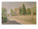 Chateau de Comblat, circa 1887 Estampe par Paul Signac