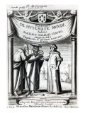 Frontispiece of "Dialogus de Systemate Mundi" by Galileo, Published in Leyden 1635, Giclee Print