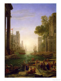 Embarkation of St. Paul at Ostia Giclee Print by Claude Lorrain