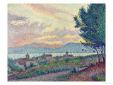 St. Tropez, Pinewood, 1896 Estampe par Paul Signac