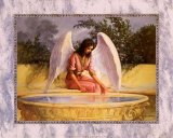Angel with Fountain  Prints by Edward Tadiello